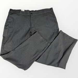 Straight Leg Herringbone Gray Pants Tummy Control Riders Womens Corpcore Sz 16